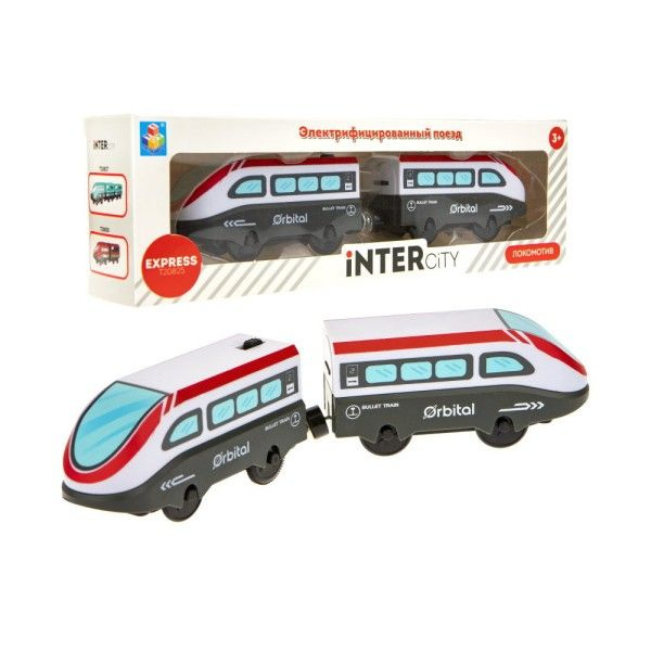 1Toy InterCity Express Скорый электропоезд Локомотив, 2 вагона Т20825 с 3 лет  #1