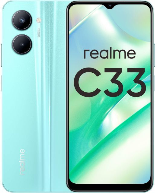 realme Смартфон C33 4/64 ГБ, голубой #1