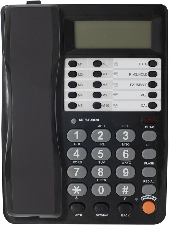 Проводной телефон RITMIX RT-495 black #1