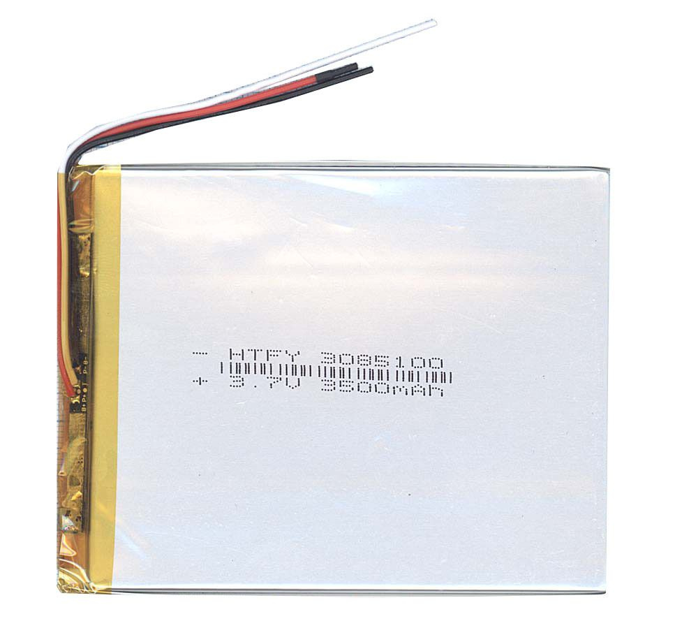 Аккумулятор Li-Pol (батарея) 3x85x100 мм, 3pin, 3.7V/3500mAh #1