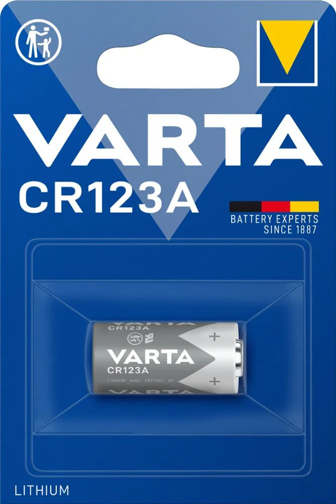 Varta Батарейка 16340 (Tenergy 30200, R123, CR123), Li (литиевый) тип, 3 В, 1 шт  #1