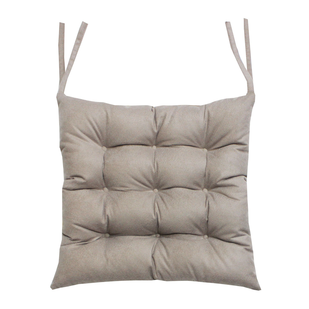 Подушка для сиденья МАТЕХ ARIA LINE 42х42 см. Цвет серо-бежевый, арт. 60-031  #1