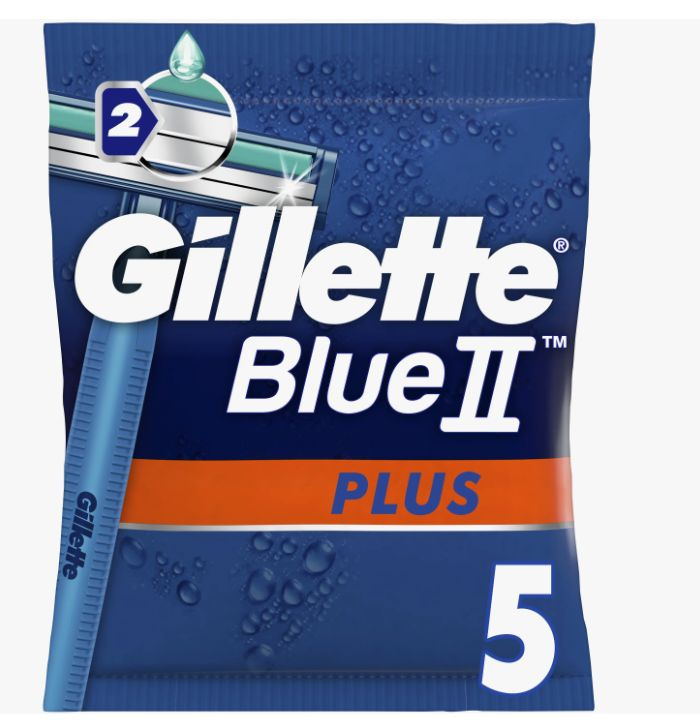Gillette Бритвенный станок Blue2 Plus, 5 шт #1
