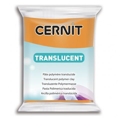 Полимерный моделин "Cernit Translucent" 56гр. оранжевый 752 #1