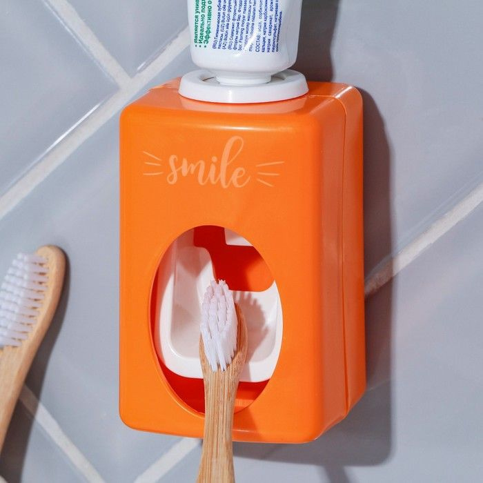 Выдавливатель для зубной пасты механический "Smile", 9.5 х 5.8 см  #1