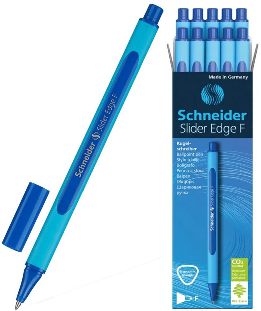 Schneider Ручка Шариковая, толщина линии: 0.4 мм, цвет: Синий, 10 шт.  #1