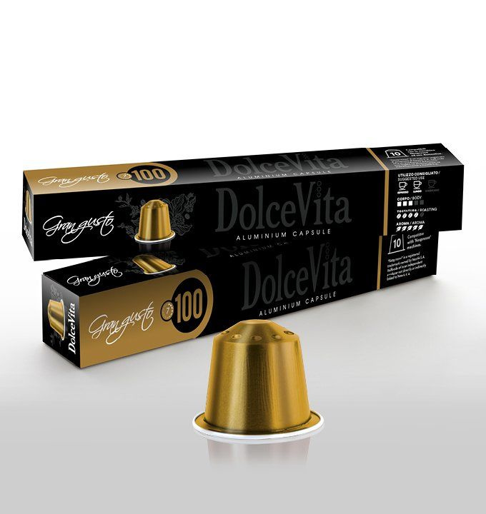 Капсулы для кофемашин Nespresso Original DolceVita "GRAN GUSTO" (10 капсул) ал/к  #1