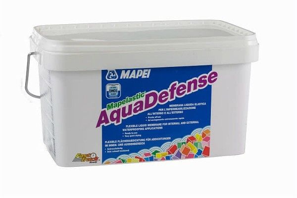 Mapei Aquadefense/Мапей Аквадефенс,7,5 кг,жидкая,эластичная мембрана для гидроизоляции  #1