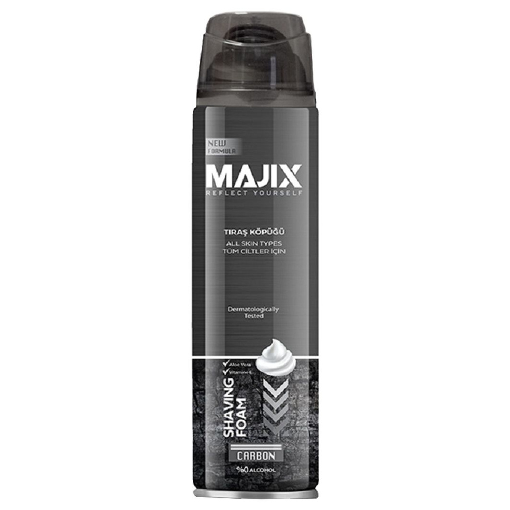 Majix Пена для бритья Carbon 200мл #1