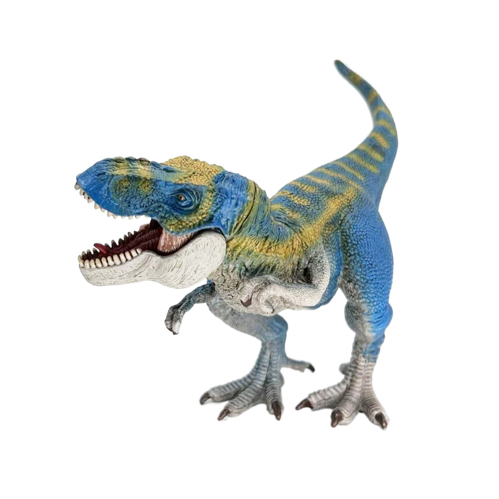 Фигурка Детское Время - Тираннозавр Рекс (с подвижной челюстью, цвета: синий, желтый, белый), серия: #1