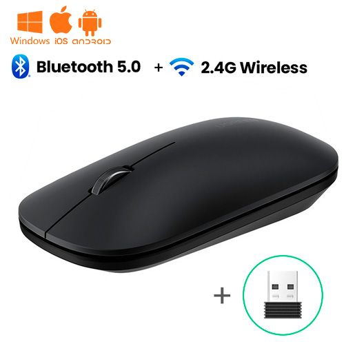 Беспроводная компьютерная мышь UGREEN MU001 Portable Wireless Mouse 4000DPI 2.4G + Bluetooth бесшумное #1