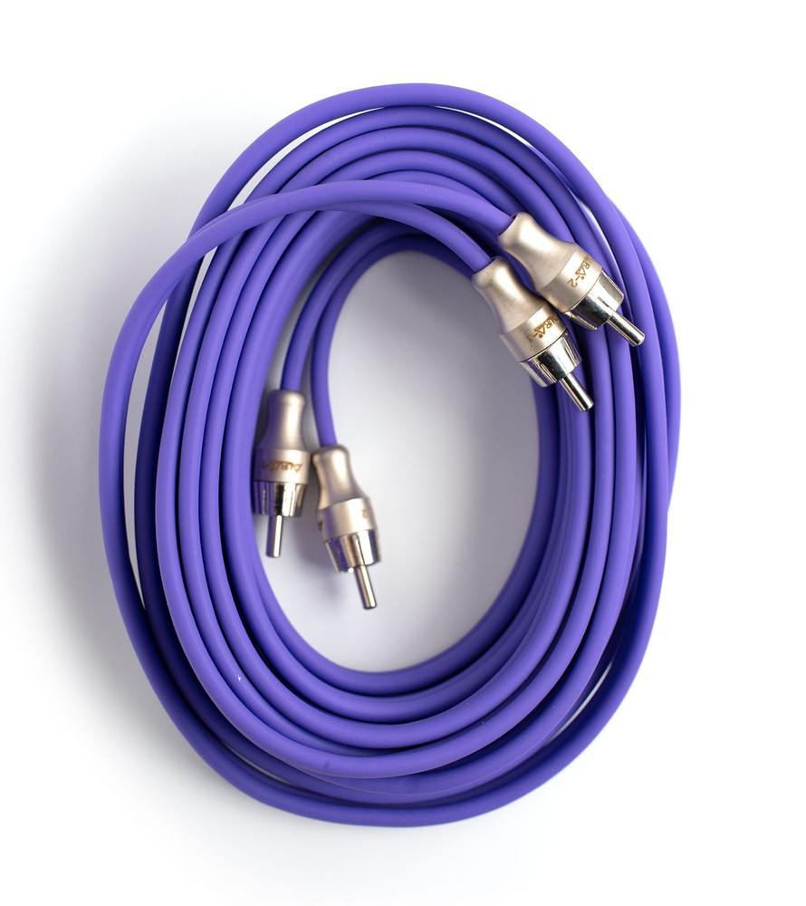 Кабель RCA, 2 канала, 5м, коаксиальный, бескислородная медь, двойной ...