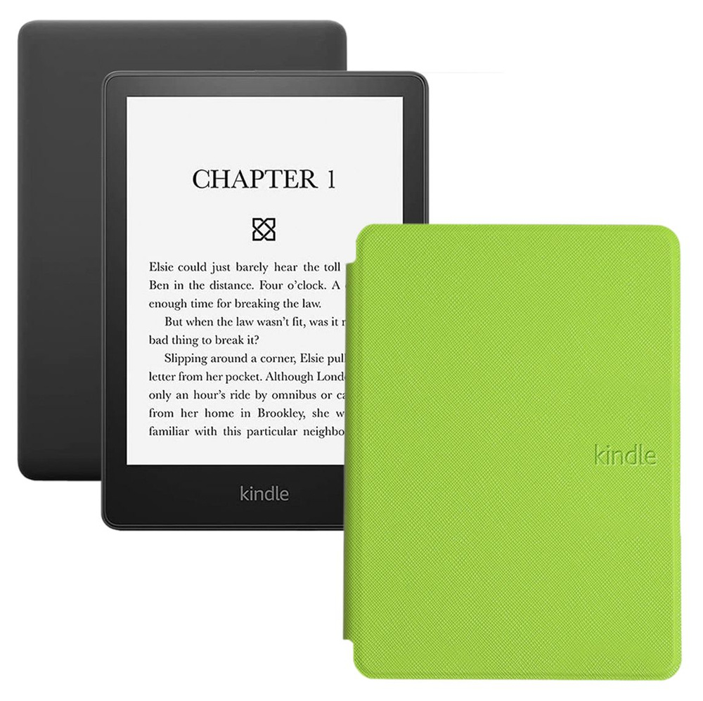 Amazon Kindle 6.8" Электронная книга PaperWhite 5 11-th gen 16Gb SO + обложка, зеленый  #1