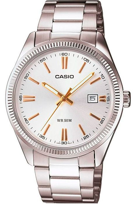 Кварцевые мужские наручные часы Casio Collection MTP-1302D-7A2 на металлическом браслете  #1