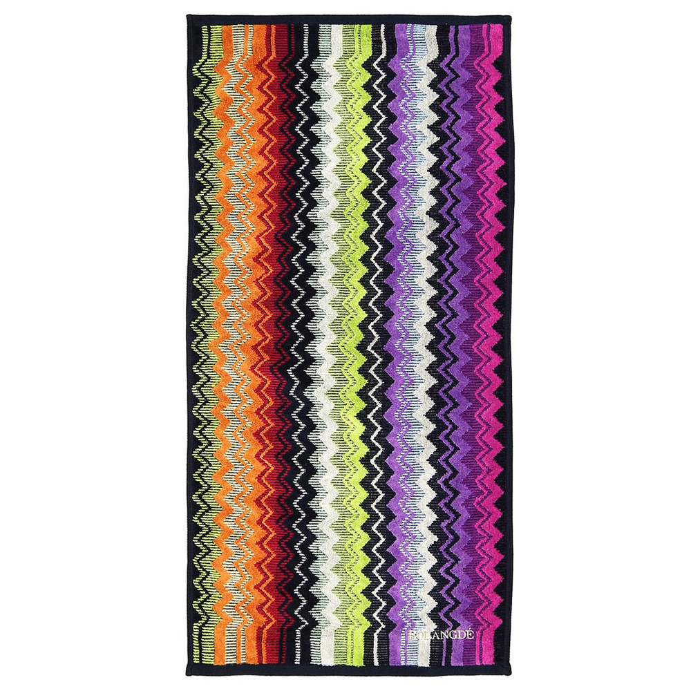 Bolangde Полотенце для волос Missoni-3012, Махровая ткань, 50x90 см, сиреневый, 1 шт.  #1