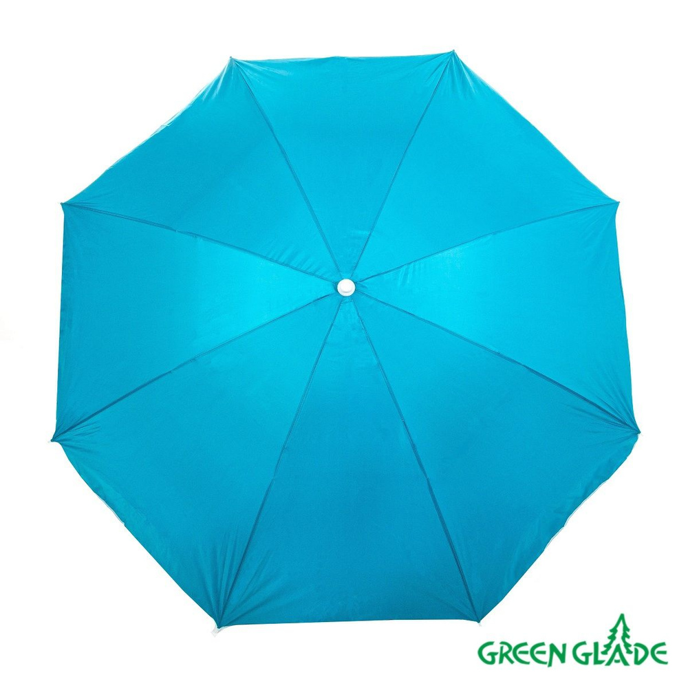 Green Glade Пляжный зонт,160см,серебристый, голубой #1