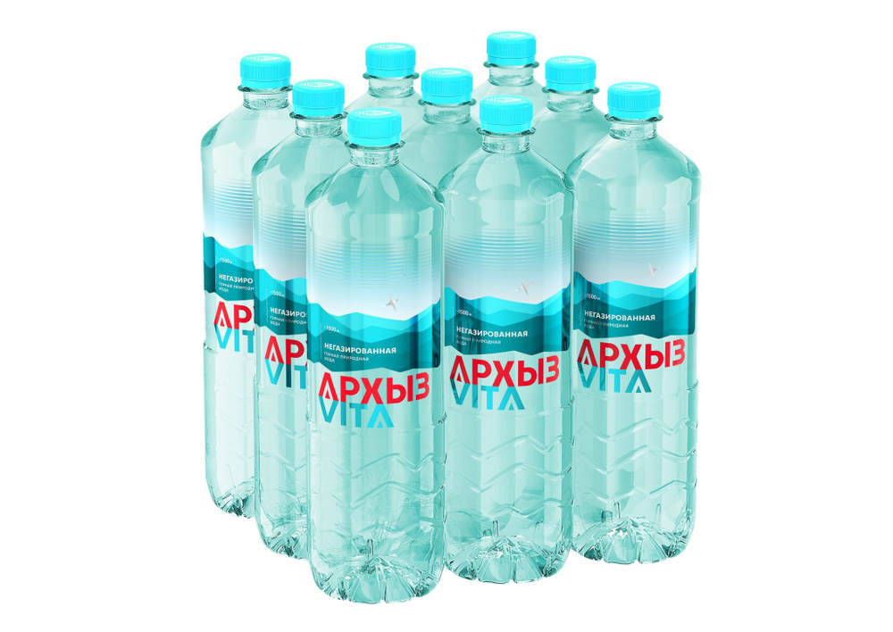 Вода горная природная питьевая для детского питания Архыз Vita негазированная 1 л x 9 шт.  #1