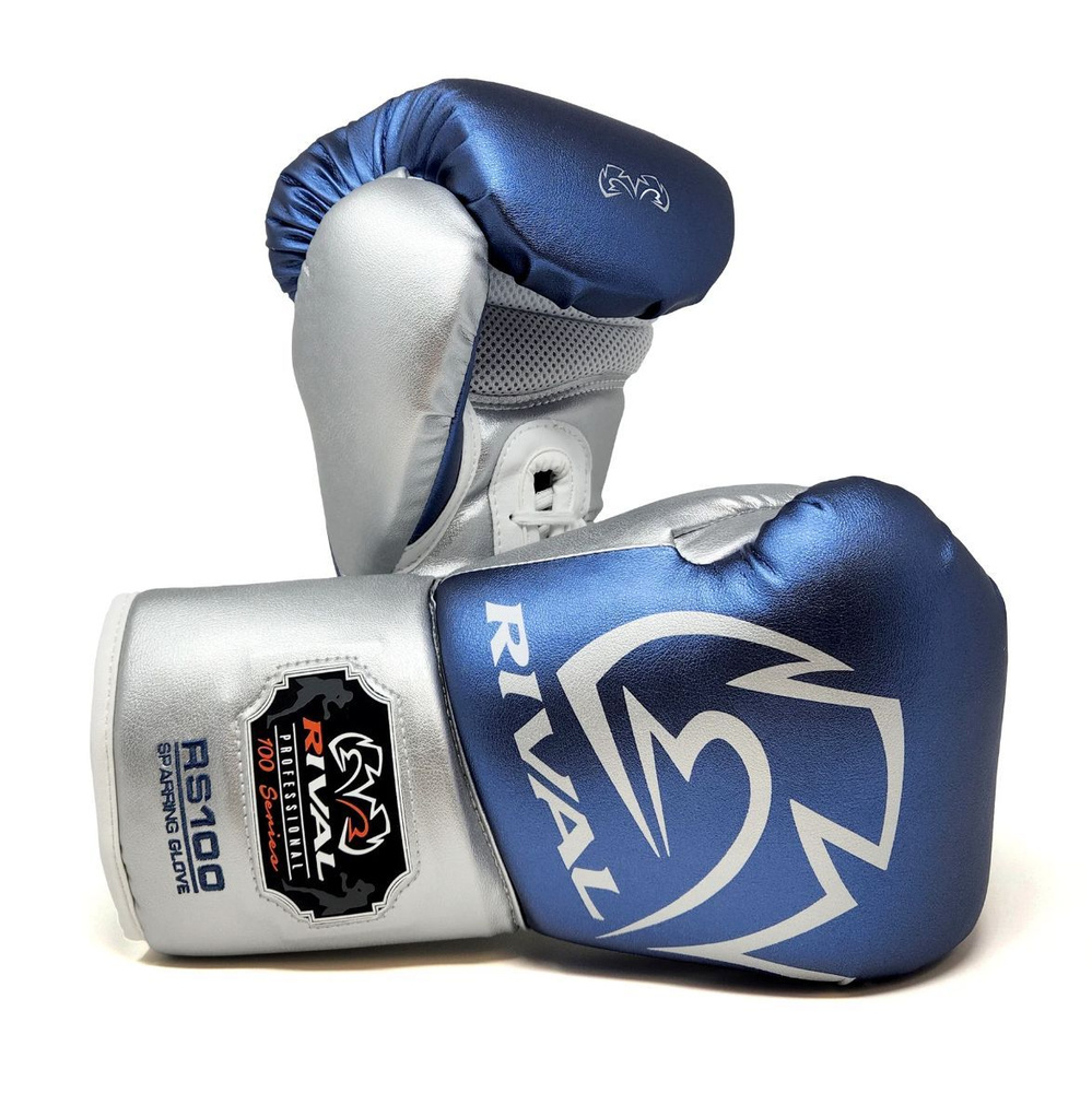 Перчатки боксерские RIVAL RS100 PROFESSIONAL SPARRING GLOVES, 16 унций, синие  #1