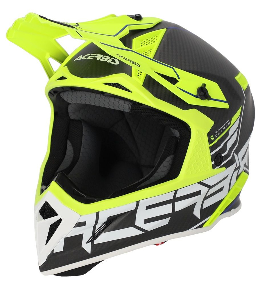 Мотошлем кроссовый взрослый Acerbis STEEL CARBON 22-06 Black/Fluo, XL #1