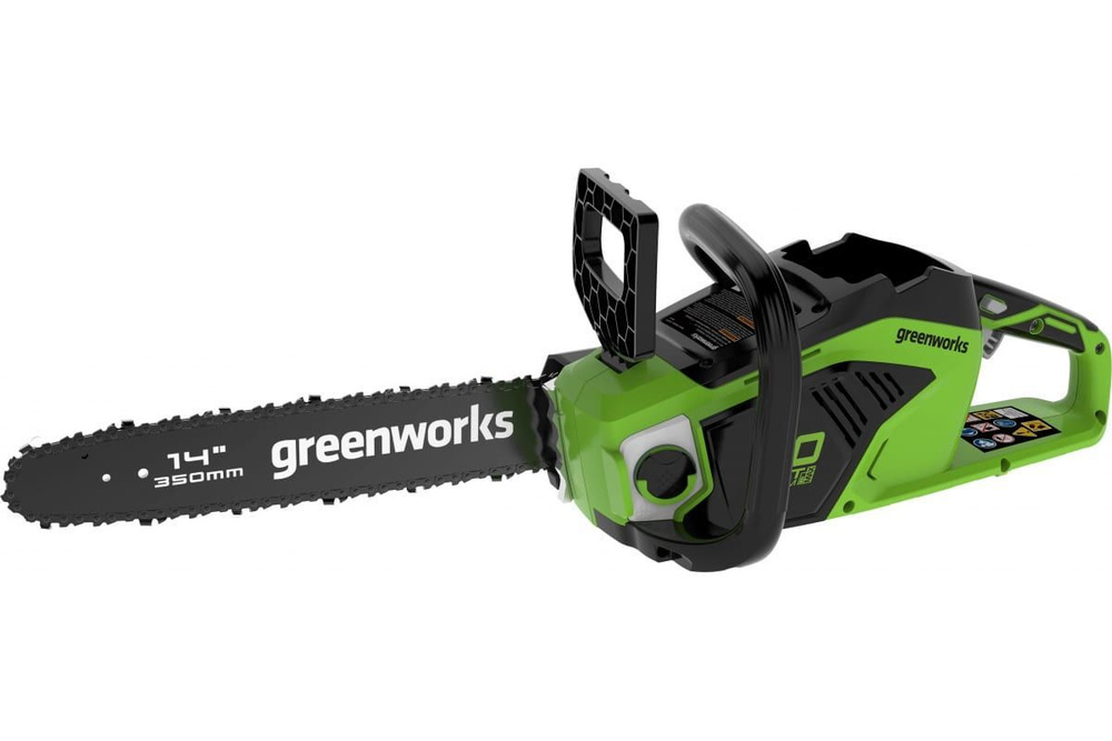 Пила цепная аккумуляторная Greenworks 40v GD40CS15, 2005707, 35 см, без АКБ и ЗУ  #1