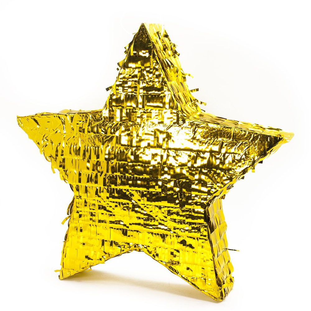 Пиньята Мосшар золотая звезда, подарок на день рождения  #1