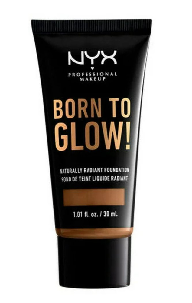 NYX professional makeup Тональный крем Born to glow!, 30 мл, оттенок: Deep Sable  #1