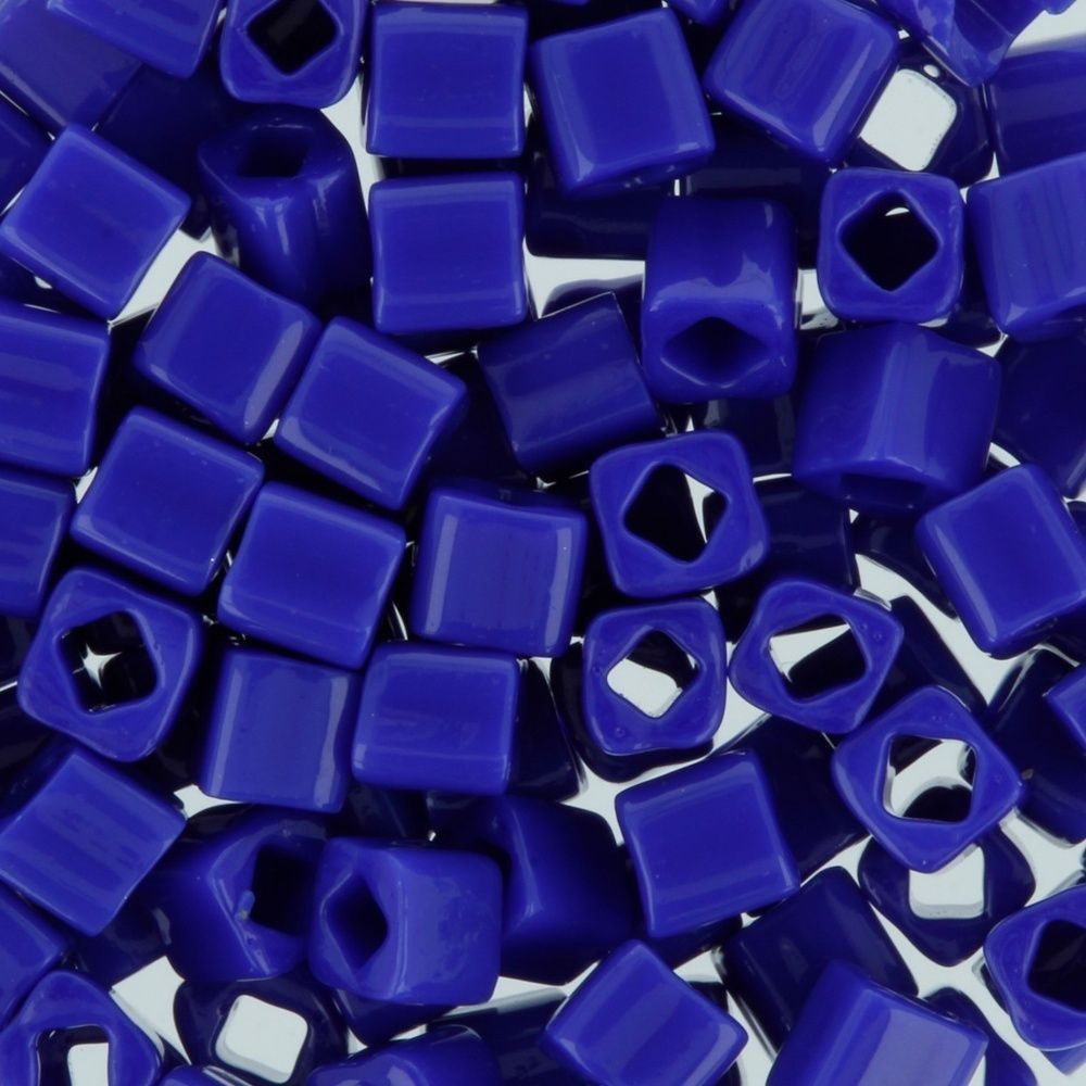 Бисер Япония TOHO CUBE, цвет №0048 ярко-синий, размер 3мм, 5г. #1