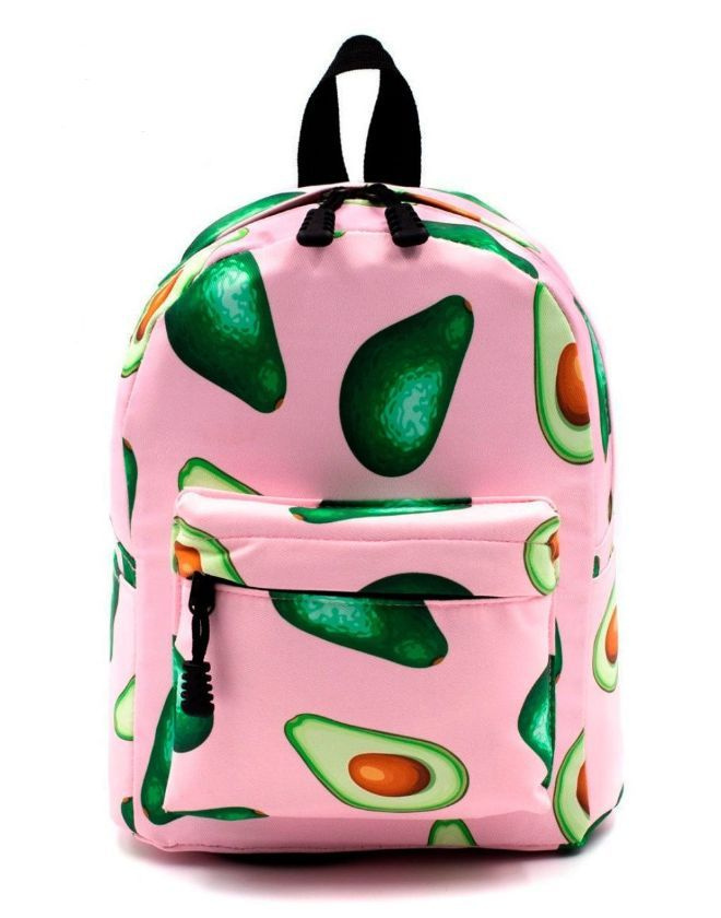 Рюкзак дошкольный детский для девочки подростка авокадо светло розовый 05  #1