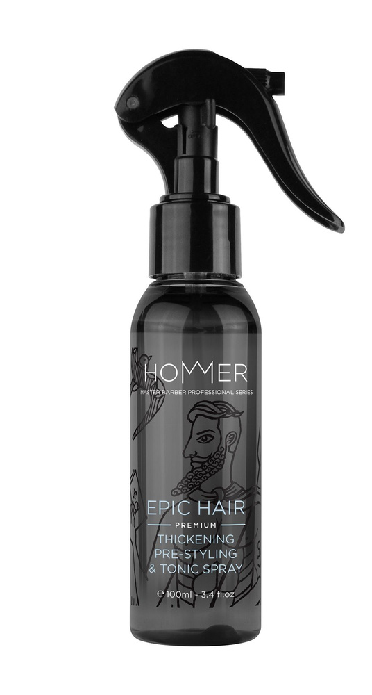 Спрей для подготовки волос к укладке / 100 мл / Hommer Epic Hair Premium Thickening Pre-Styling & Tonic #1