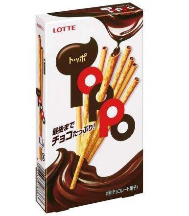 Палочки LOTTE Торро хрустящие с шоколадной начинкой, 72 гр. 2 пакета  #1