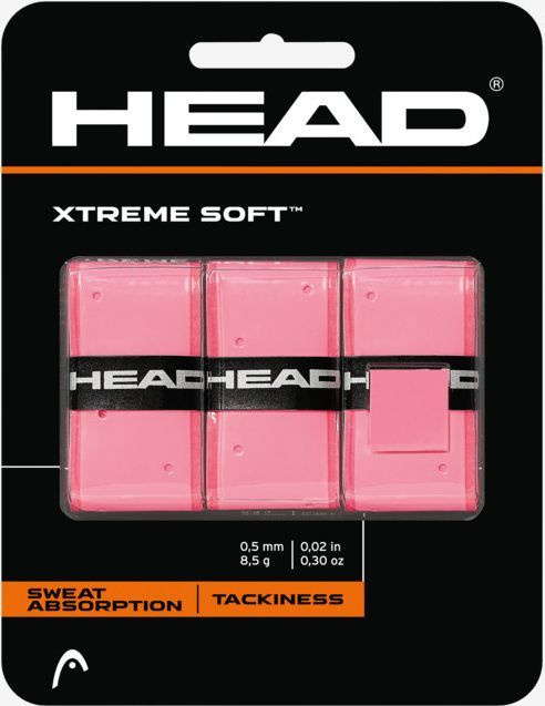 Намотка для ракетки HEAD XTREME SOFT overgrip 3 шт. 285104-PK-11-TW розовый  #1