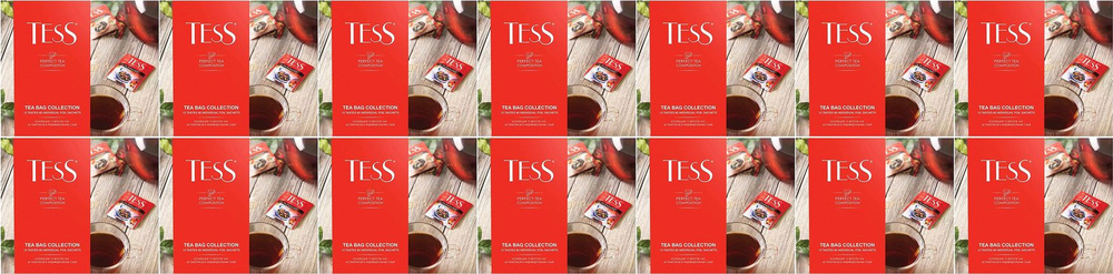 Чай ассорти Tess Tea bag collection в пакетиках 1,7 г х 60 шт, комплект: 14 упаковок по 103 г  #1