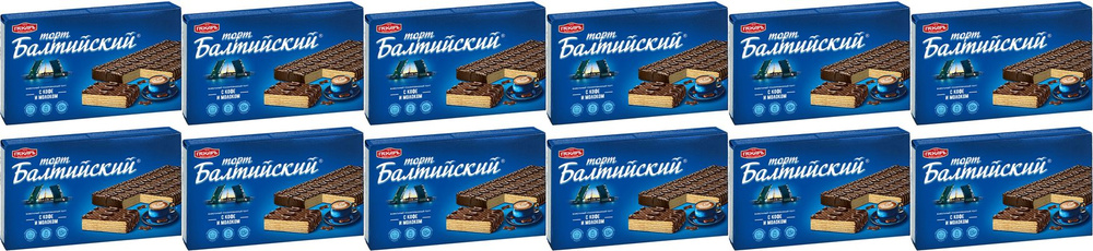 Вафельный торт балтийский Пекарь, комплект: 12 упаковок по 320 г  #1