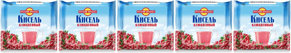 Смесь для приготовления киселя Русский Продукт клюква, комплект: 5 упаковок по 190 г  #1