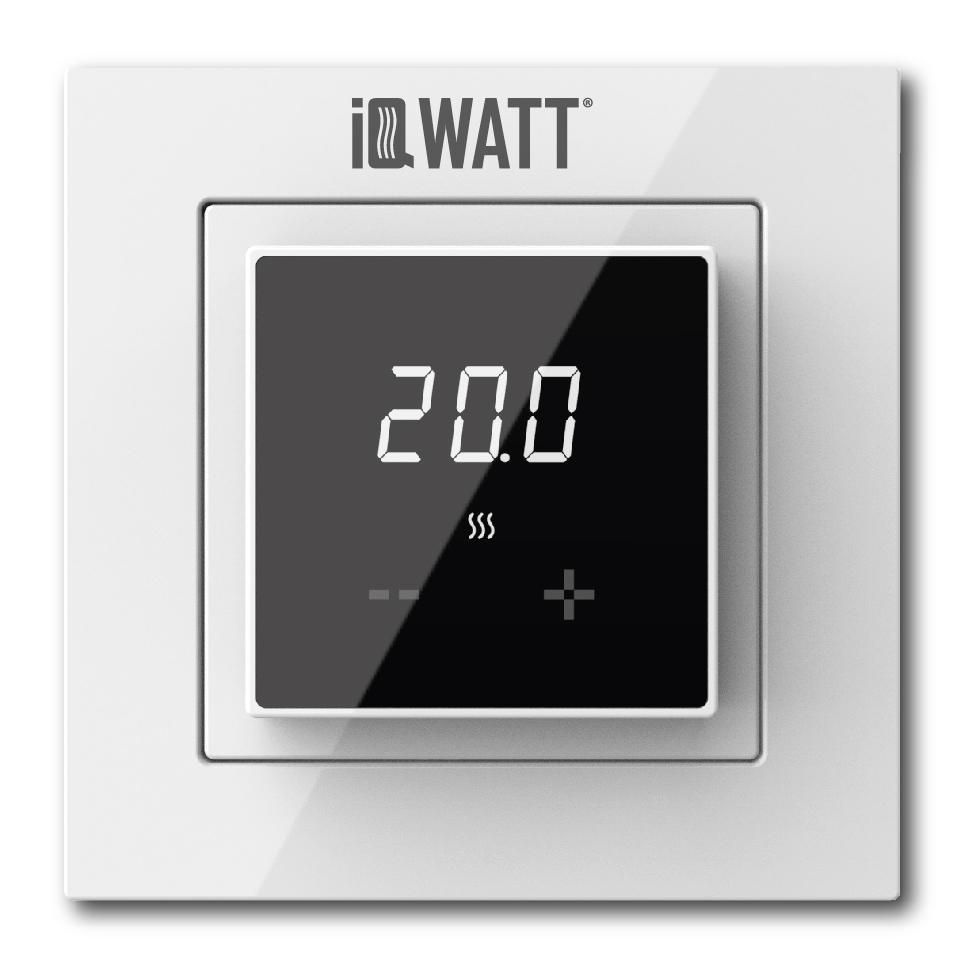 IQWATT Терморегулятор/термостат до 3600Вт Для теплого пола, белый, черный  #1