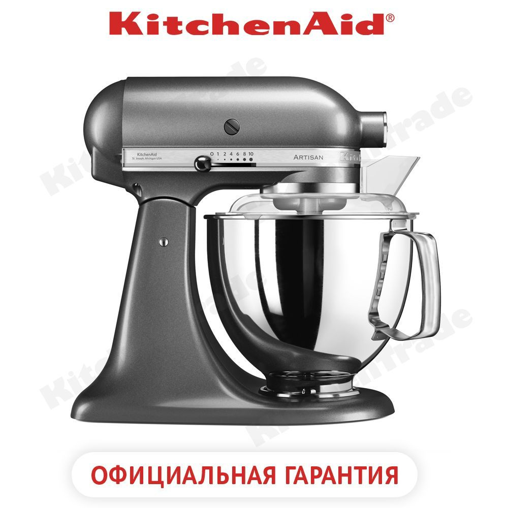 Планетарный Миксер KitchenAid ARTISAN 4.8 л, серебряный медальон, 5KSM175PSEMS  #1