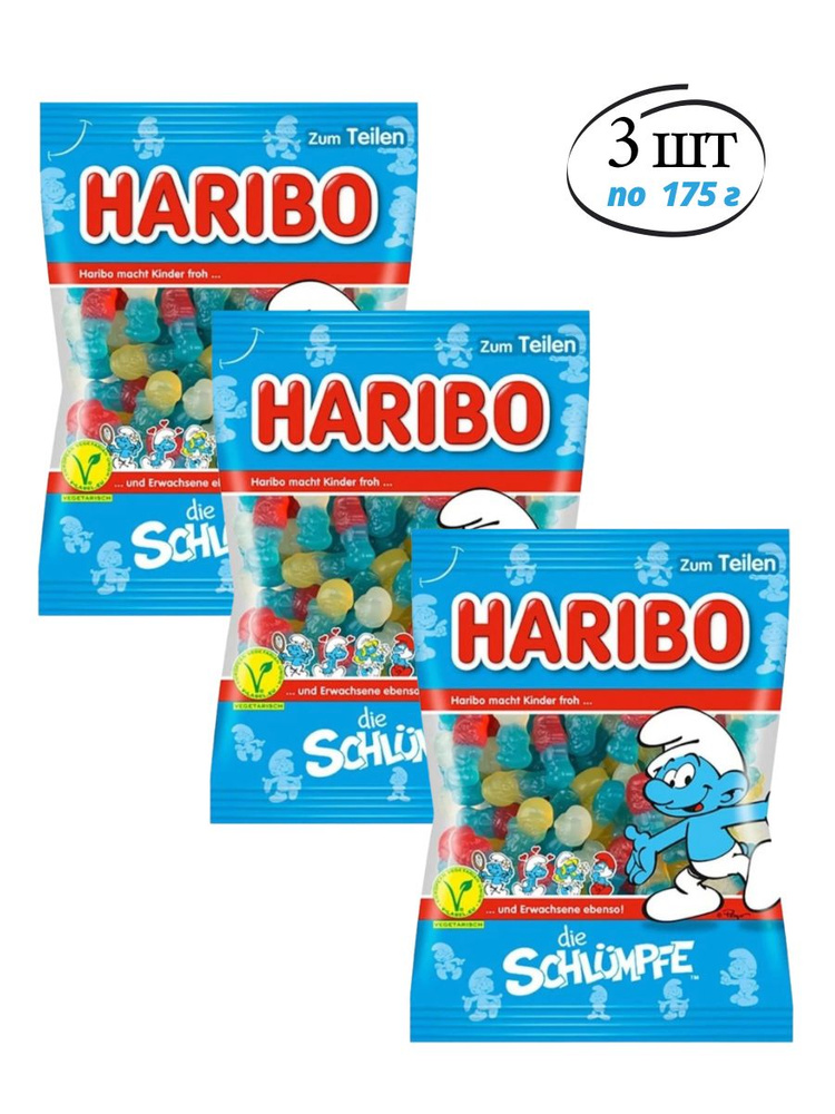 Мармелад HARIBO Смурфики 175 г - 3 шт #1