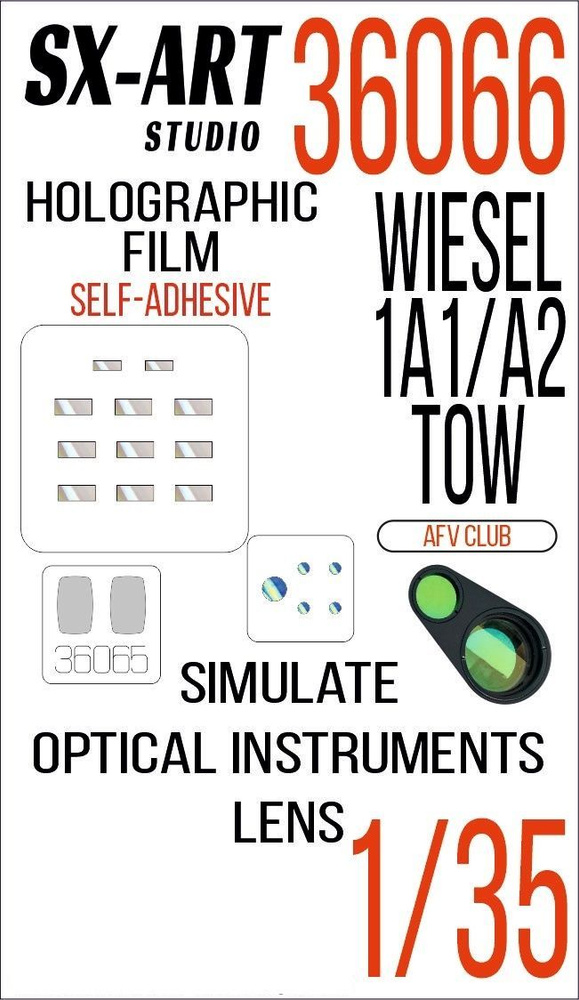 SX-Art Имитация смотровых приборов для Wiesel 1A1 / A2 TOW (AFV Club), 1/35  #1
