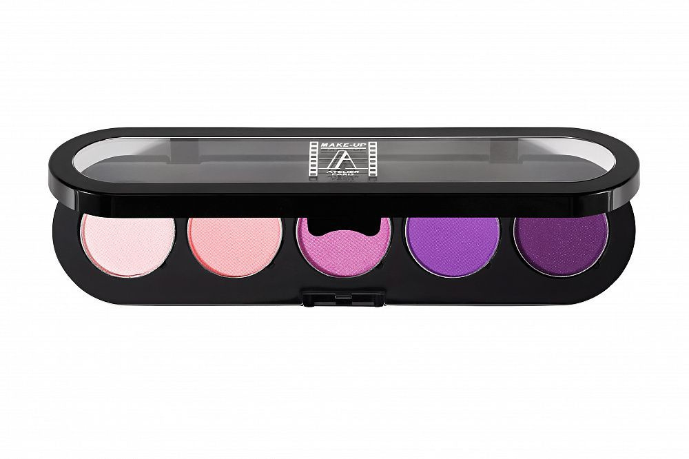 Тени для век Make-Up Atelier Paris T09, розово-фиолетовые с отливом  #1