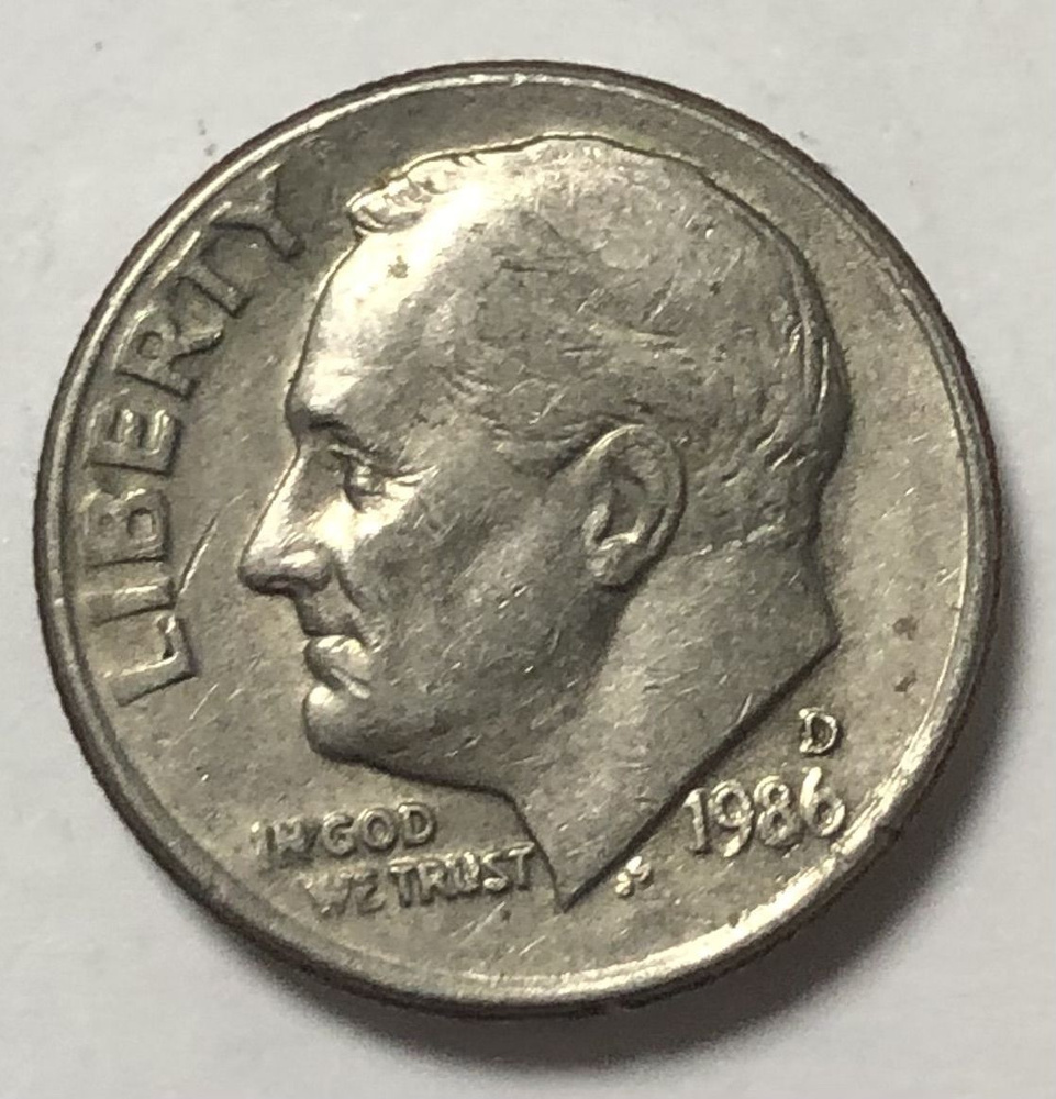 Монета Liberty, USA, 1 Dime, 1986г. #1