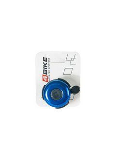 Велозвонок 4BIKE BB3204-Blu латунь, D-52мм, голубой #1