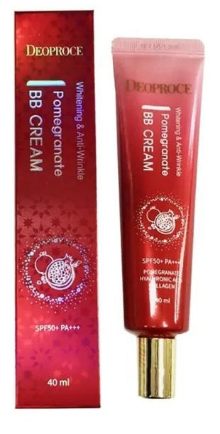 Deoproce, ББ крем с экстрактом граната, Whitening and Anti-Wrinkle Pomegranate SPF50+PA+++, 40 мл  #1