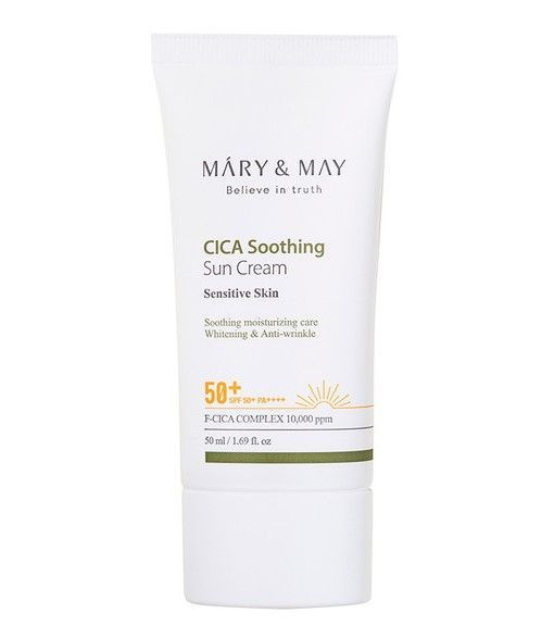 Mary & May / Солнцезащитный крем CICA Soothing Sun Cream SPF50+ #1