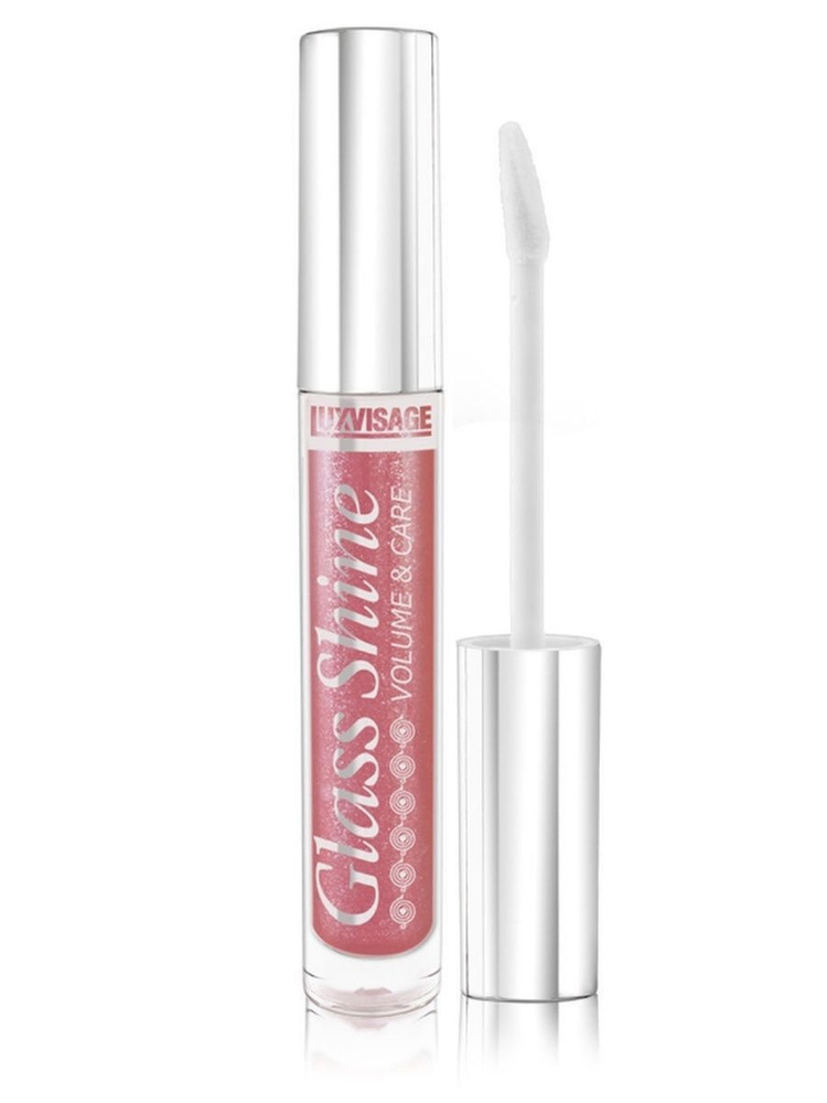 LUXVISAGE Блеск для губ сияющий Glass Shine тон 18 Розово-карамельный с перламутром  #1