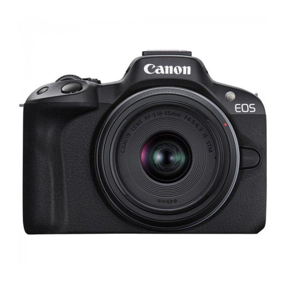 Беззеркальный фотоаппарат Canon EOS R50 Kit RF-S 18-45mm IS STM черный #1