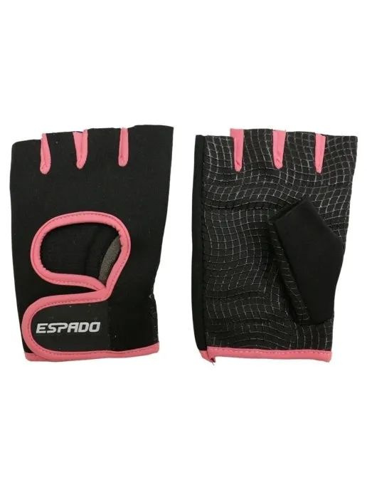 Перчатки для фитнеса ESPADO р.S (черно-розовый) ESD001 #1