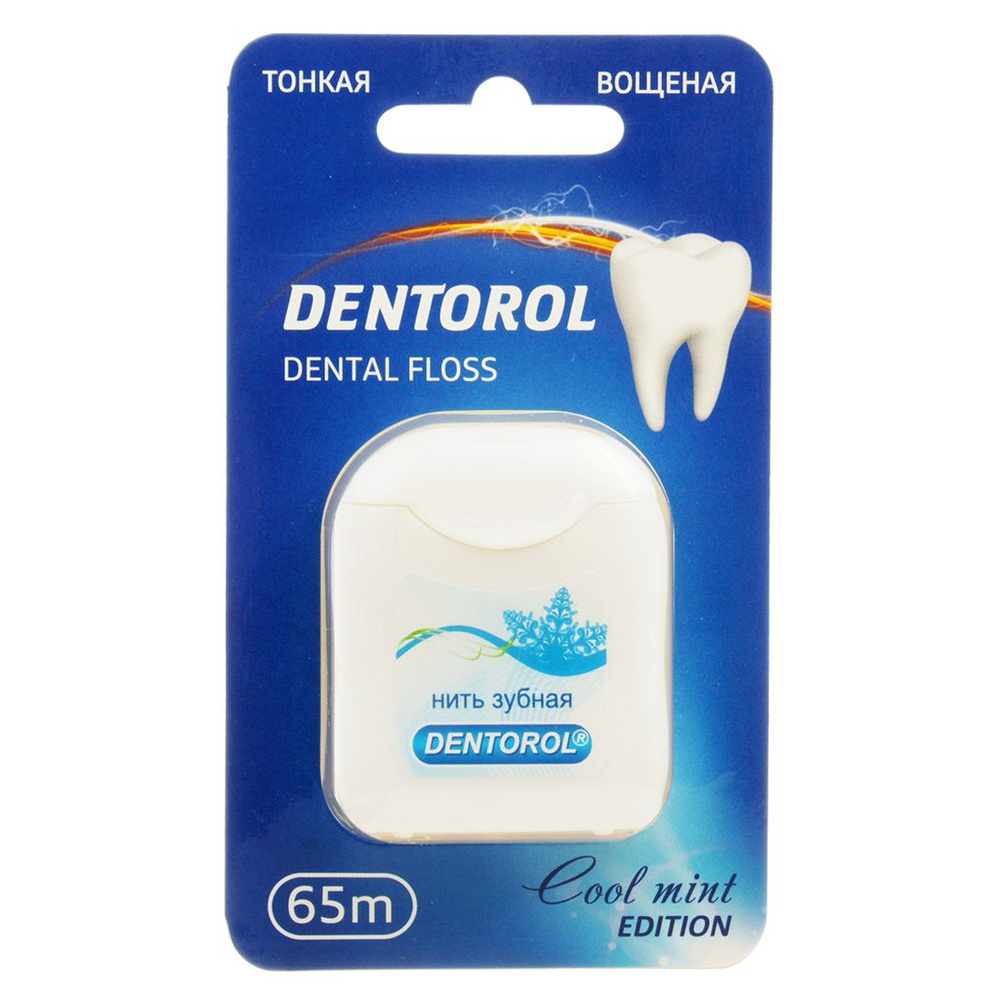 Зубная нить Денторол (Dentorol) мятная 65 м #1