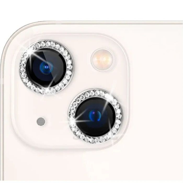 Защитные линзы со стразами для камеры iPhone 14 / 14 Plus и iPhone 15 / 15 Plus  #1