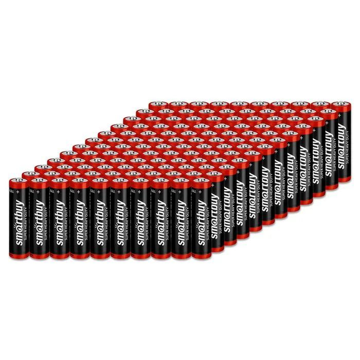 SmartBuy Батарейка AAA, Солевой тип, 1,5 В, 100 шт #1
