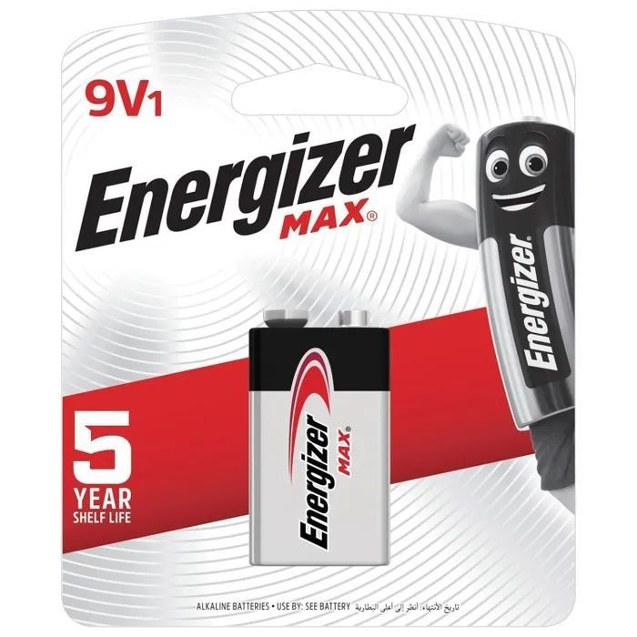 Energizer Батарейка Крона (6LR61, 1604A), Щелочной тип, 9 В, 1 шт #1